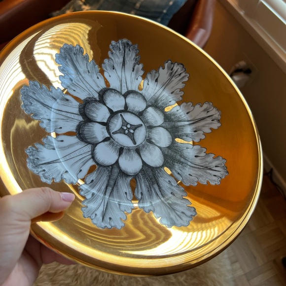 FORNASETTI Centerpiece Rosone n6 Gold Bowl - Picture 11 of 14